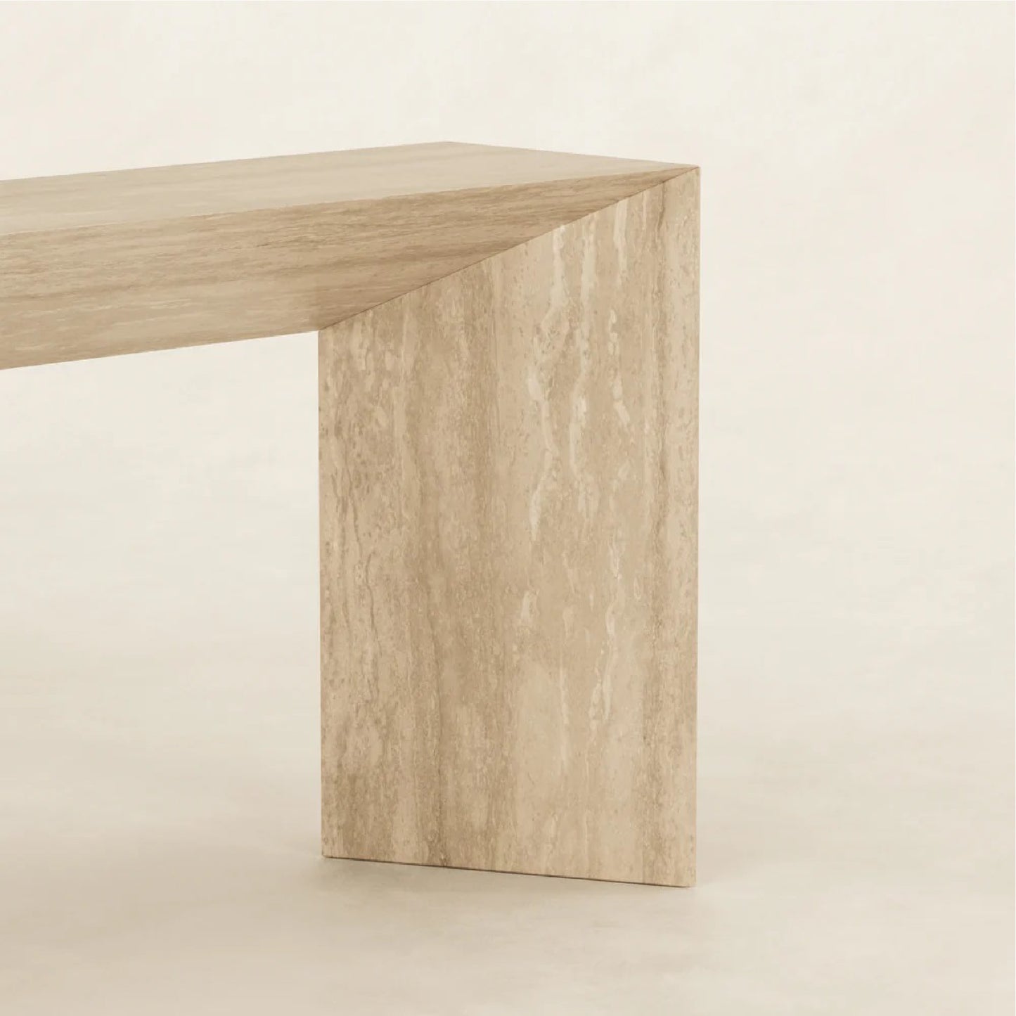 Halim Travertine Console Table