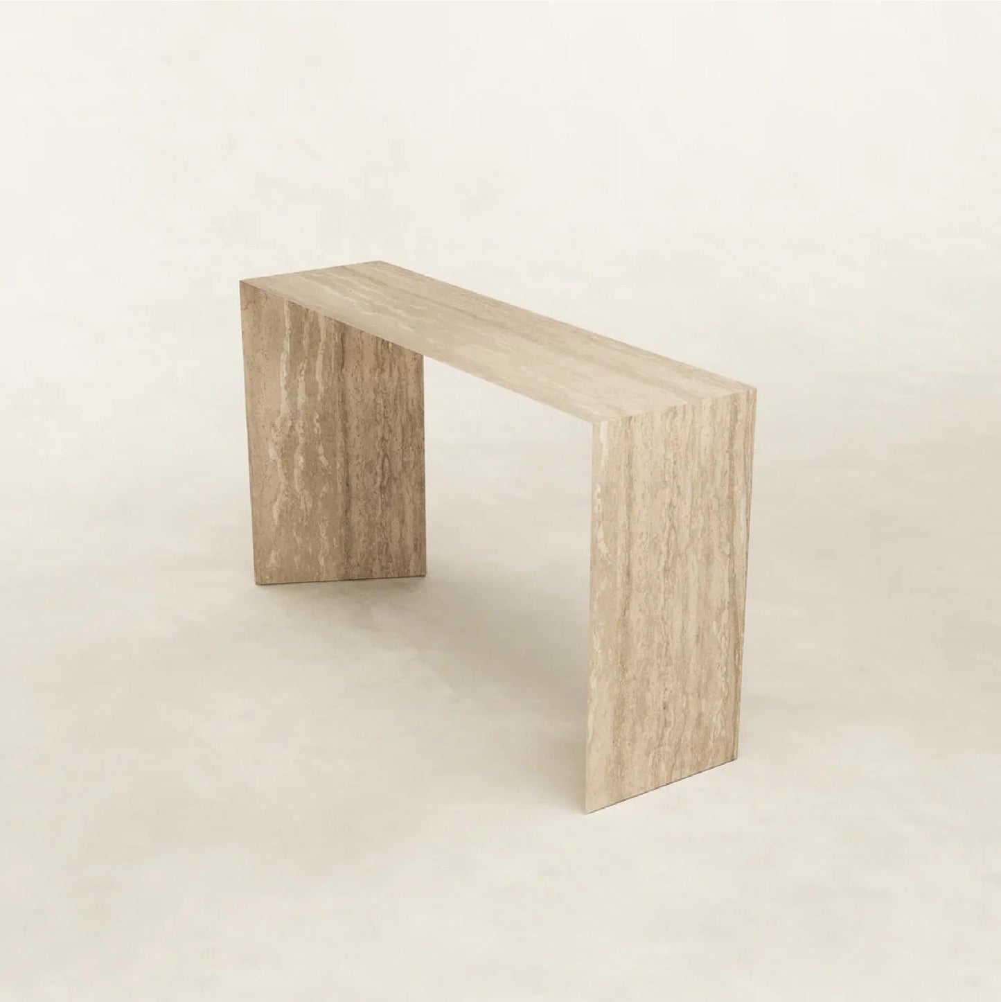 Halim Travertine Console Table