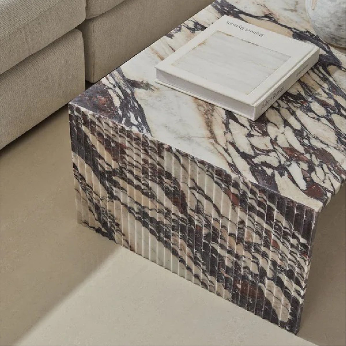 Najda Calacatta Viola Marble Coffee Table