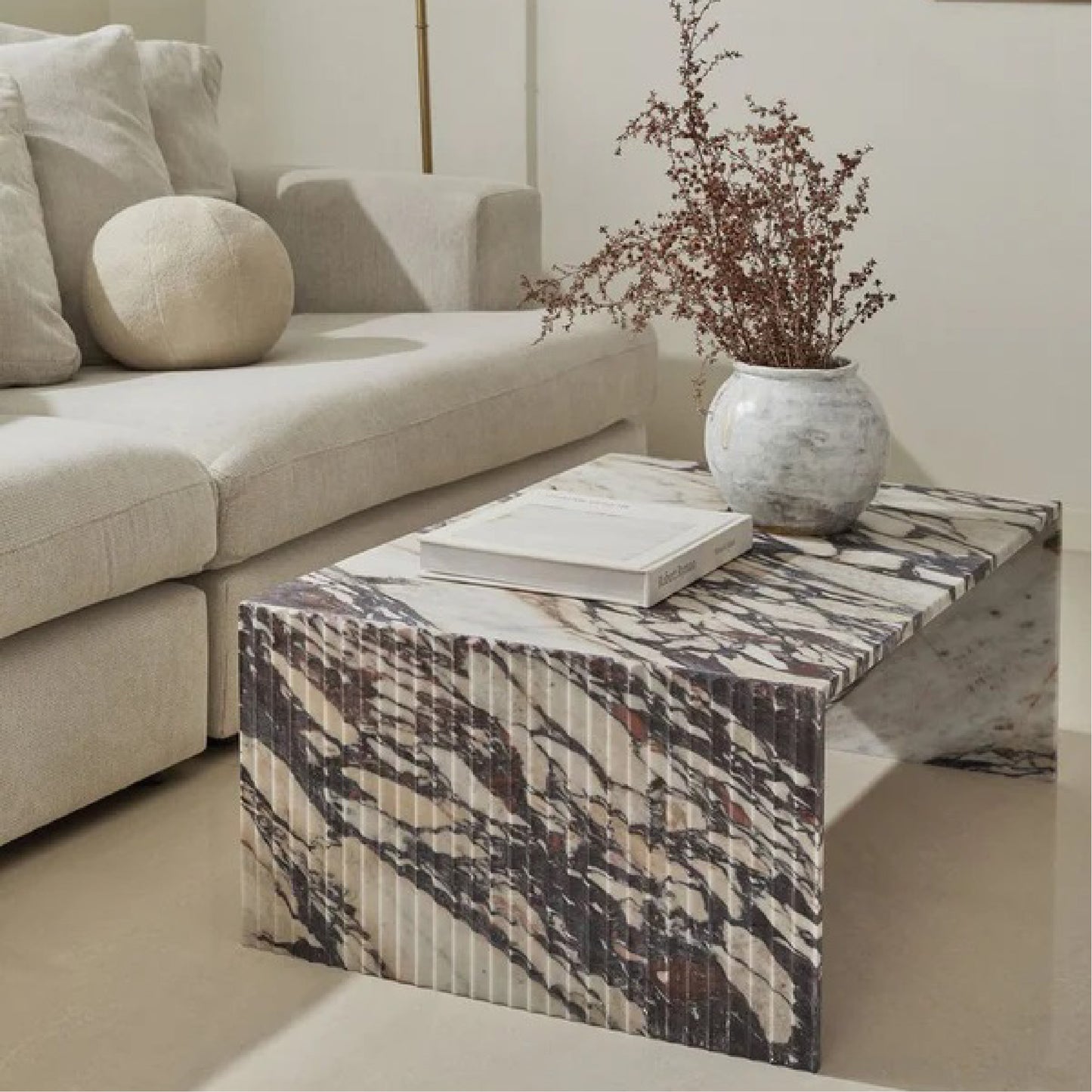 Najda Calacatta Viola Marble Coffee Table