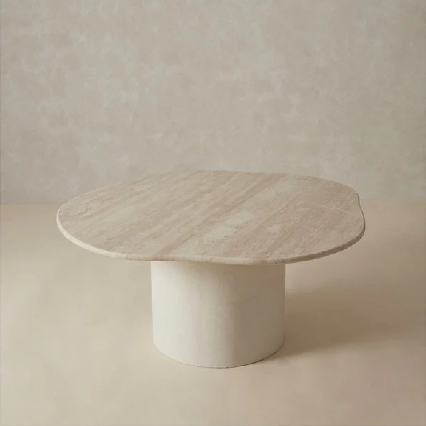 Anwar Travertine Marble Coffee Table