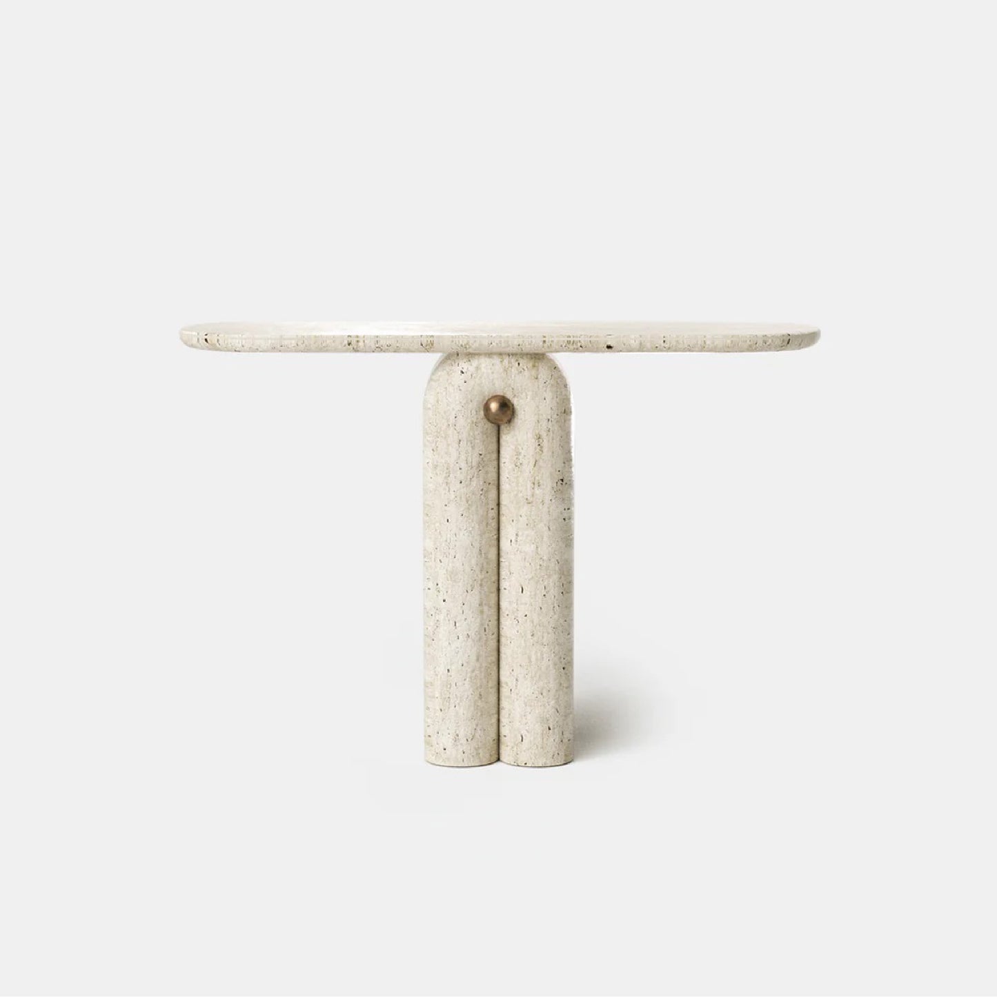 Amaar Travertine Marble Console Table