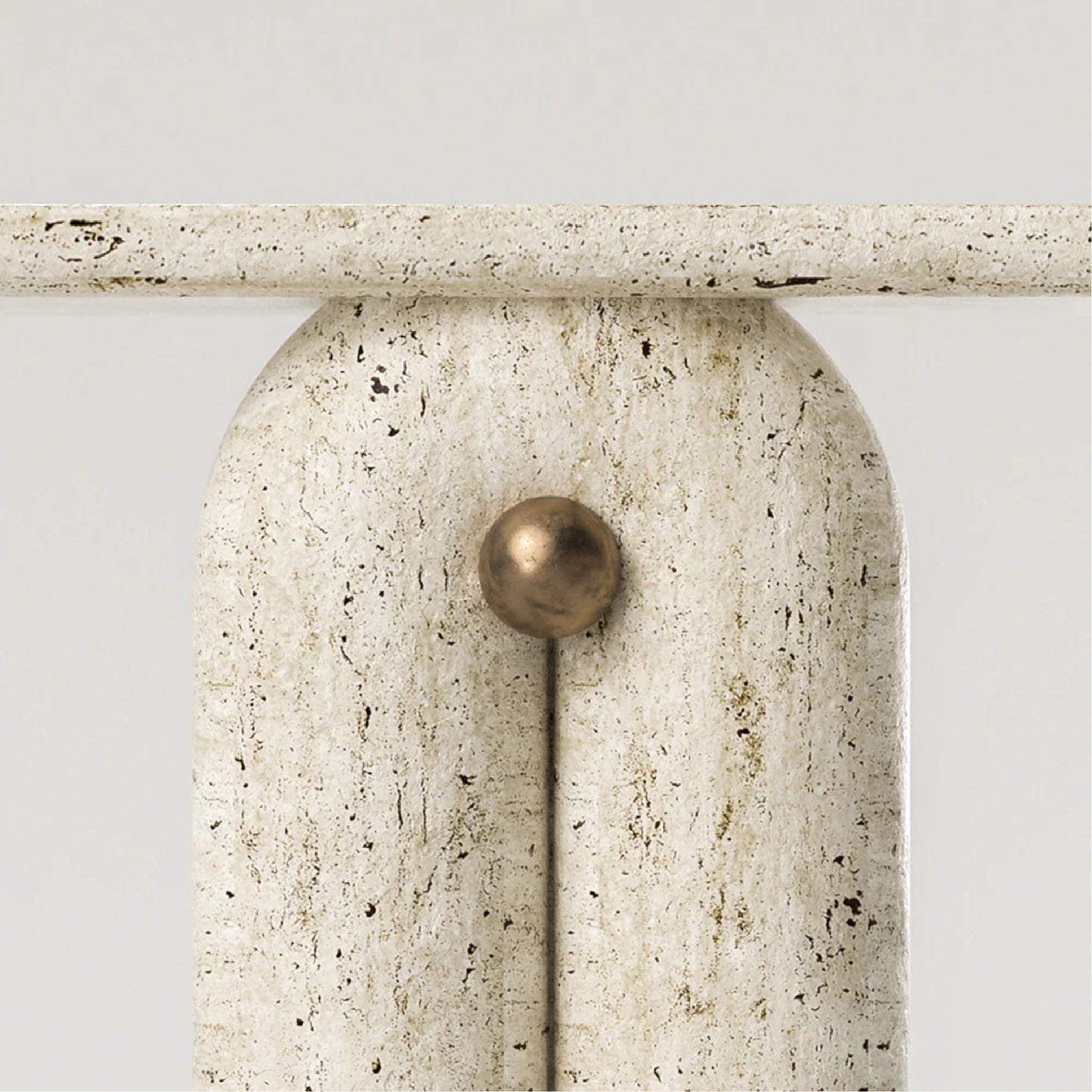 Amaar Travertine Marble Console Table