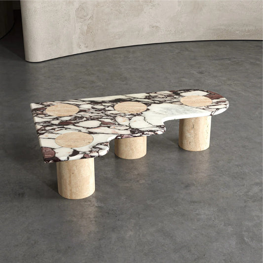 Ufuq Calacatta Viola Marble Coffee Table