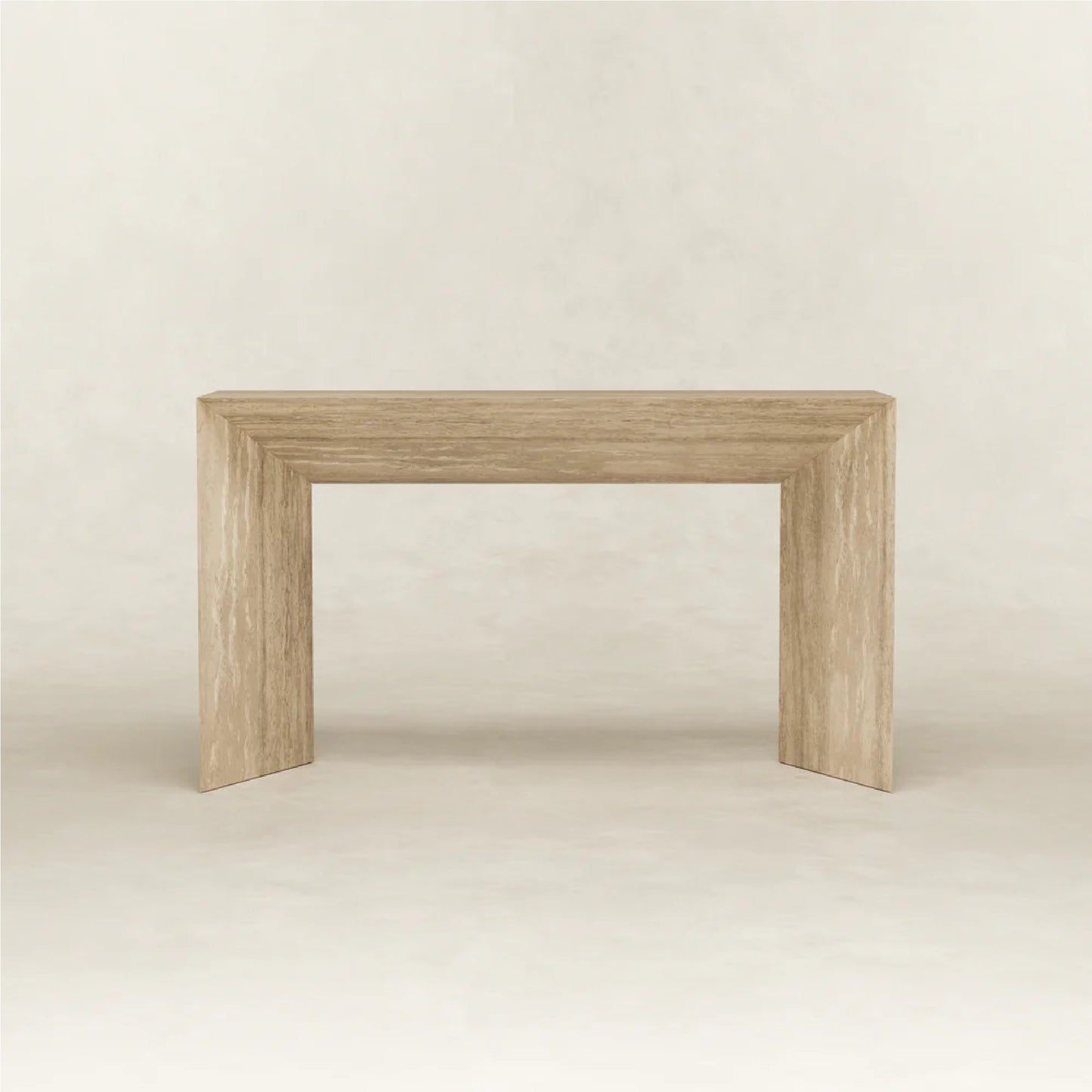 Halim Travertine Console Table