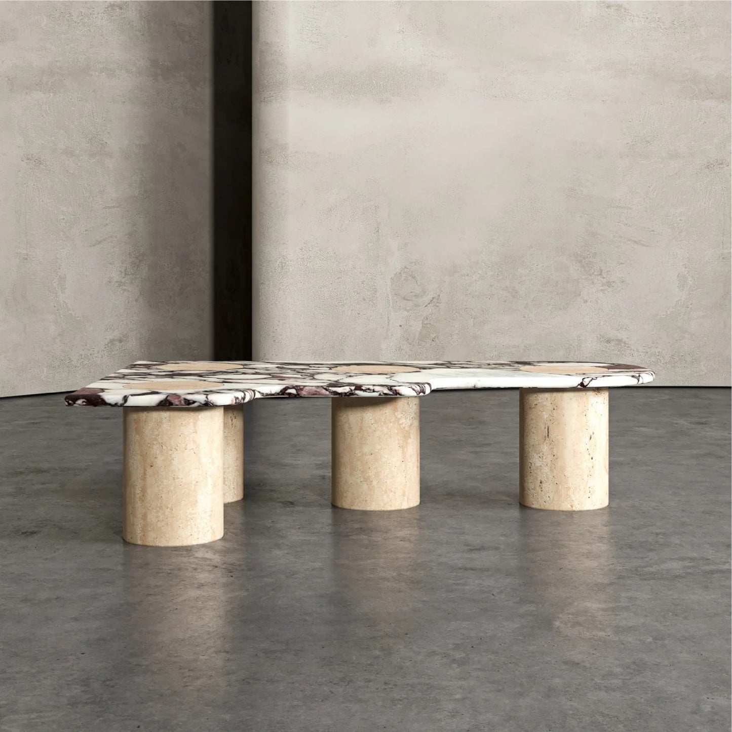 Ufuq Calacatta Viola Marble Coffee Table